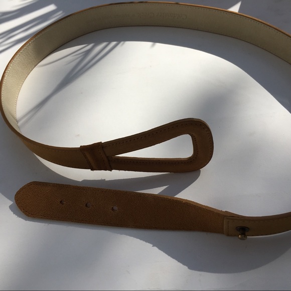 2 for $25 Caramel Tan Leather Belt Medium Coldwater Creek - Picture 6 of 10
